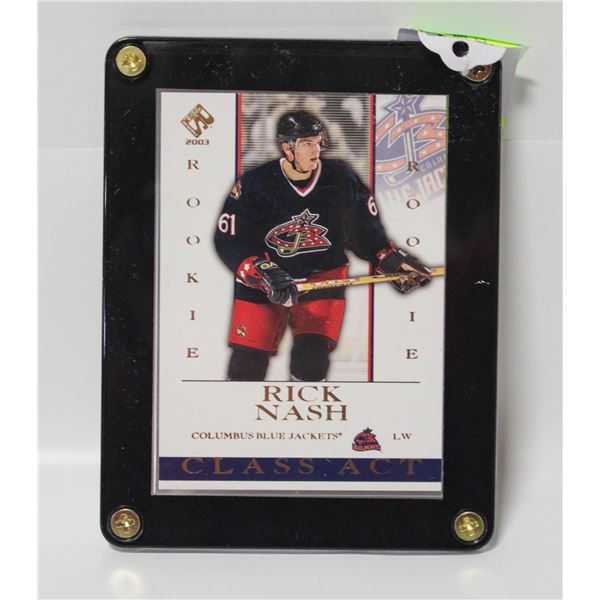 2002-03 PACIFIC ROOKIE RICK NASH CLASS ACT IN SLAB