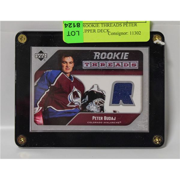 2005-06 ROOKIE THREADS PETER BUDAJ UPPER DECK