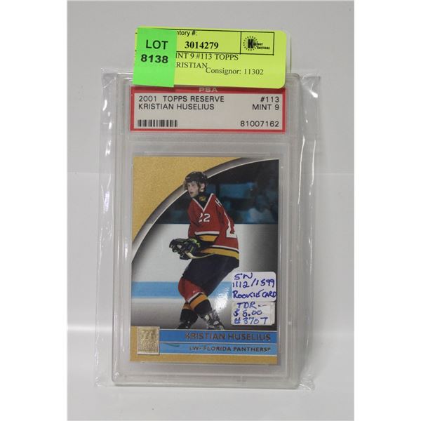 PSA 2001 MINT 9 #113 TOPPS RESERVE KRISTIAN