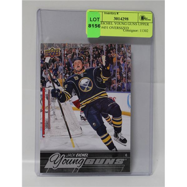 JACK EICHEL YOUNG GUNS UPPER DECK #451 OVERSIZED