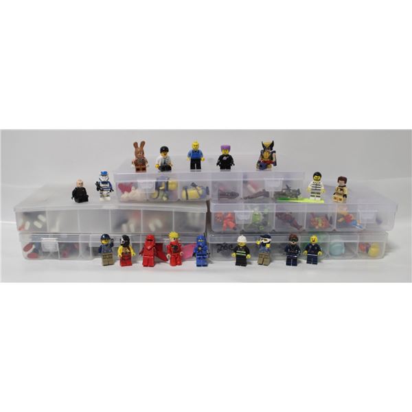 5 CASES OF COLLECTIBLE FIGURES INCL LEGO DISNEY &