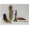 Image 1 : LOT OF VINTAGE BRASS AND BRASS TONE DECOR