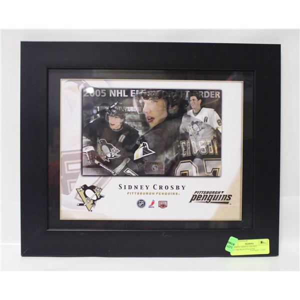 FRAMED SIDNEY CROSBY PITTSBURGH PENGUINS