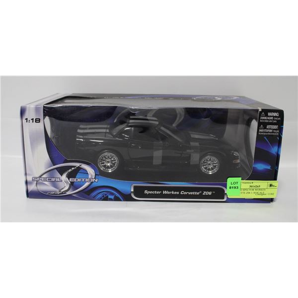MAISTO SPECTOR WERKES CORVETTE Z06 1:18 SCALE