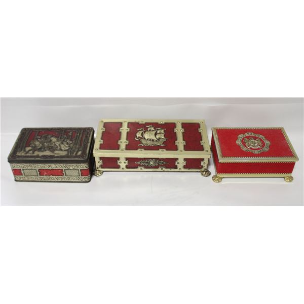LOT OF VINTAGE/ANTIQUE TINS