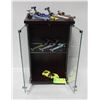 Image 1 : DISPLAY CABINET WITH MINIATURE RACE CARS