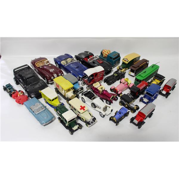 LOT OF LOOSE DIECAST TRAINS CARS AND MORE