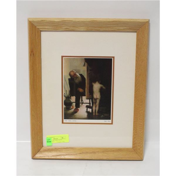 PAUL PEEL THE TIRED MODEL FRAMED WALL