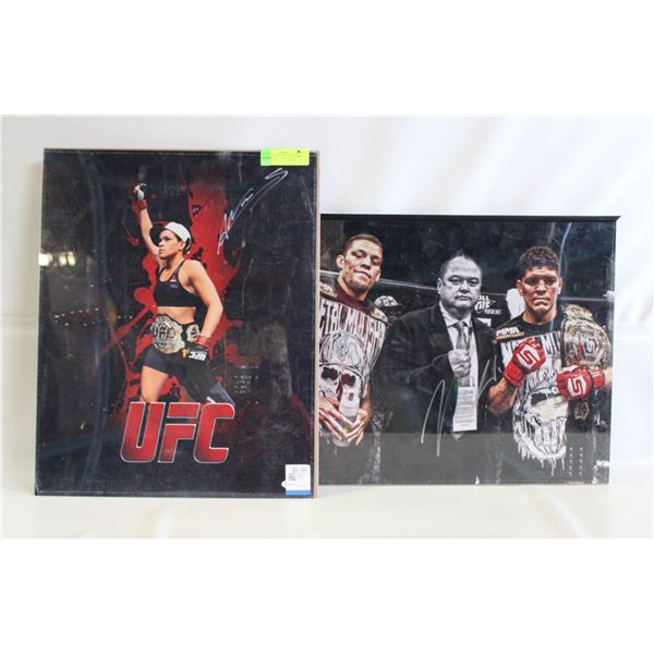 UNAUTHENTICATED SIGNED MMA MEMORABILIA POSTER SOLD