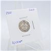 Image 1 : 1910 CANADA 10 CENT COIN 92.5% SILVER