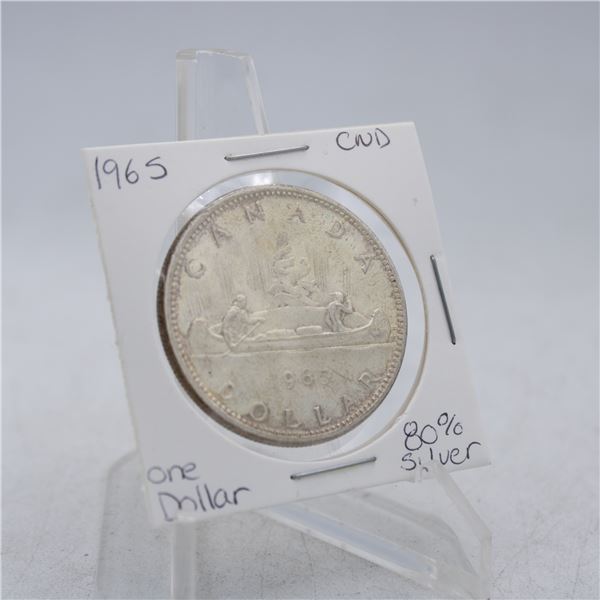 1965 CANADA SILVER DOLLAR 80% SILVER