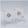 Image 1 : 2 X 1949 AMERICAN SILVER DIME ROOSEVELT 10 CENT