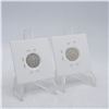 Image 2 : 2 X 1949 AMERICAN SILVER DIME ROOSEVELT 10 CENT