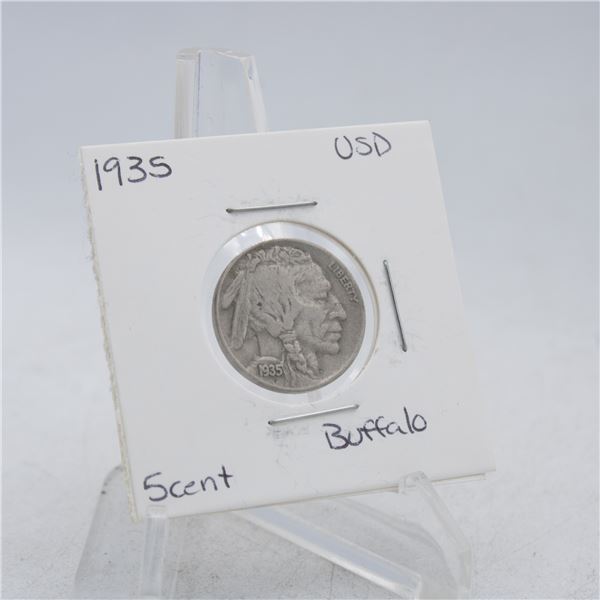 1935 AMERICAN BUFFALO HEAD NICKEL 5 CENT