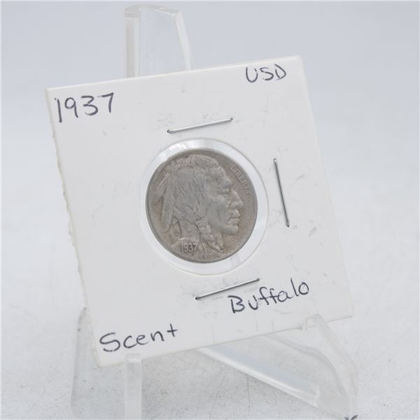 1937 AMERICAN BUFFALO HEAD NICKEL 5 CENT