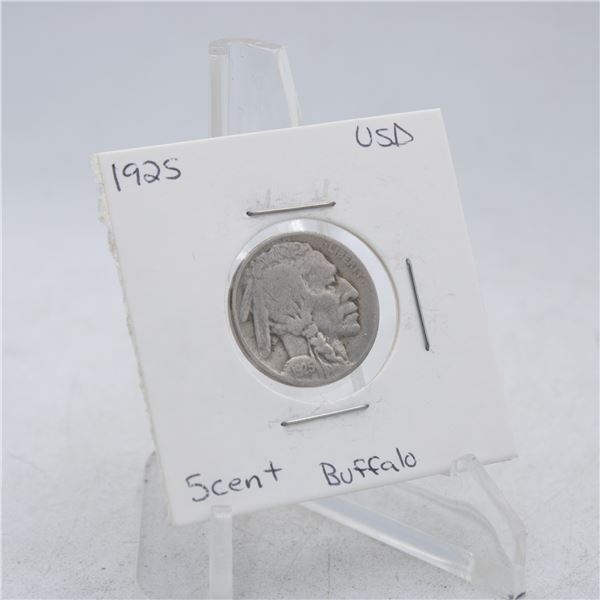 1925 AMERICAN BUFFALO HEAD NICKEL 5 CENT