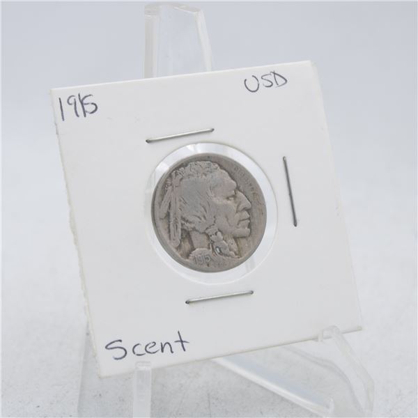 1915 AMERICAN BUFFALO HEAD NICKEL 5 CENT