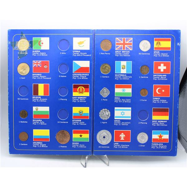 COINS OF THE WORLD BOOK INCOMPLETE