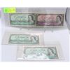 Image 1 : 4 - 1954 BANK OF CANADA 3- ONE DOLLAR BANK NOTE