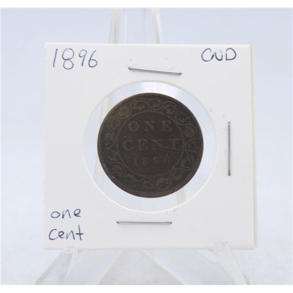 1896 CANADA 1 CENT COIN