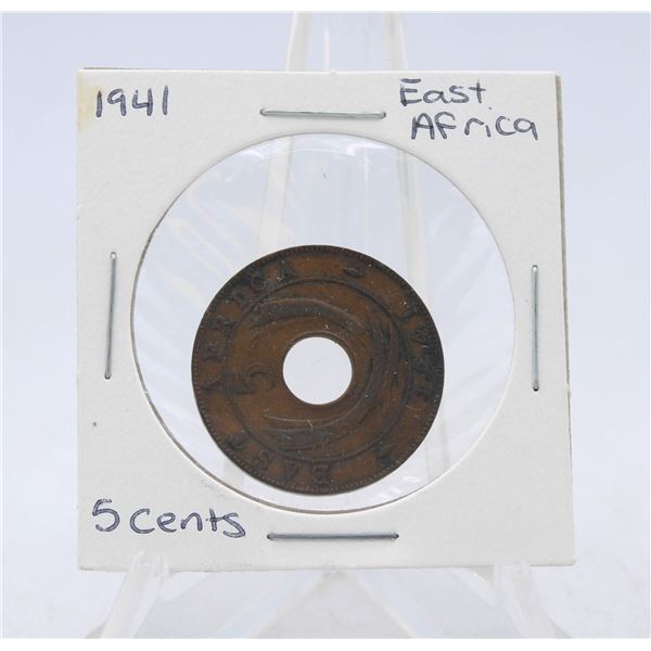 1941 EAST AFRICA 5 CENT COIN (GERMAN)