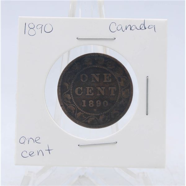 1890 CANADA 1 CENT COIN