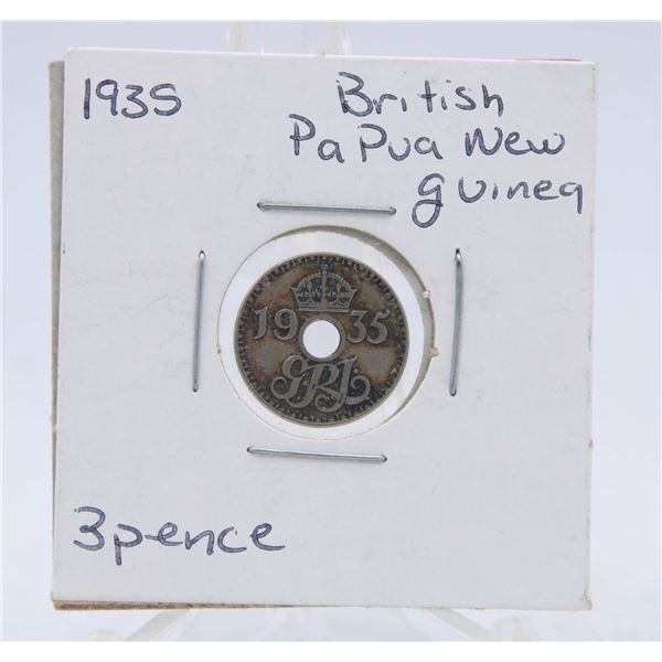 1935 BRITISH/ PAPUA NEW GUINEA 3 PENCE