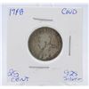Image 1 : 1918 CANADA SILVER QUARTER 92.5% SILVER