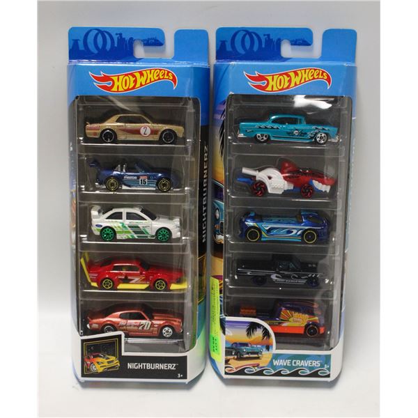 (2) SEALED 5 PACKS HOTWHEELS DIECASTS
