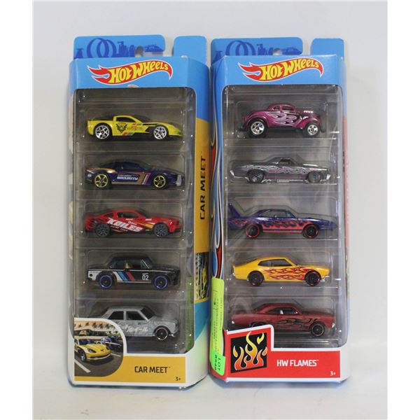 (2) SEALED 5 PACKS HOTWHEELS DIECASTS