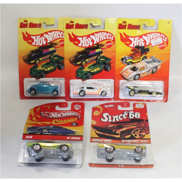 LOT OF HOTWHEELS THE HOT ONES CLASSIC DIECAST CARS