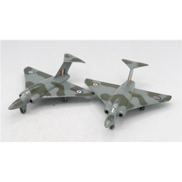 TWO VINTAGE DINKY TOYS AIRCRAFTS: SEA VIXEN DH 110