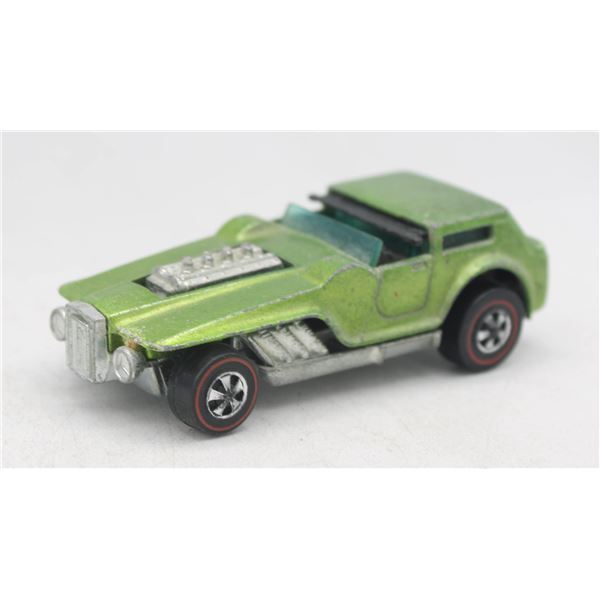 VINTAGE 1970S HOTWHEELS RED LINE CAR IN LIME GREEN