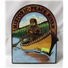 Image 1 : HAND CARVED PEACE RIVER WOOD PRESENTATION PLAQUE