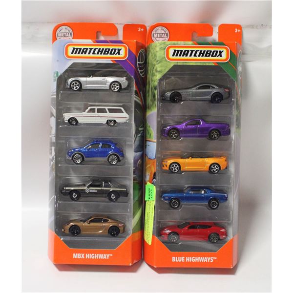 (2) SEALED MATCHBOX 5 PACKS DIECASTS