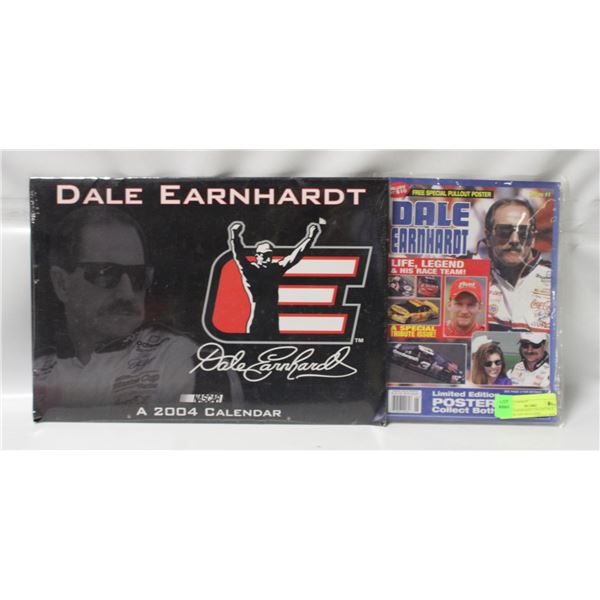 DALE EARNHARDT COLLECTIBLE POSTER AND MAGAZINE