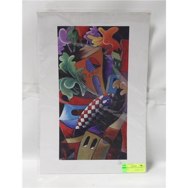 ABSTRACT PRINT BY ALEXANDRA NECHITA