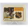 Image 1 : 1981 SIGNED O-PEE-CHEE MIKE BOSSY HOCKEY CARD