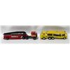 Image 1 : 2 METAL TONKA SEMI TRUCKS YELLOW + RED