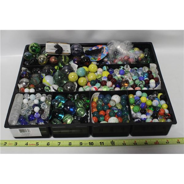 LOT OF ASSORTED COLLECTOR MARBLES