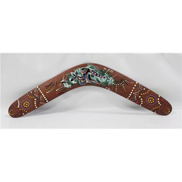 HANDMADE AUSTRALIAN HANDPAIINTED BOOMERANG
