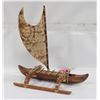 Image 1 : VINTAGE POLYNESIAN STYLE PACIFIC ISLAND OUTRIGGER