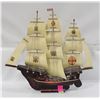 Image 1 : VINTAGE ILLUMINATED SANTA MARIA 1492 LAMP SHIP
