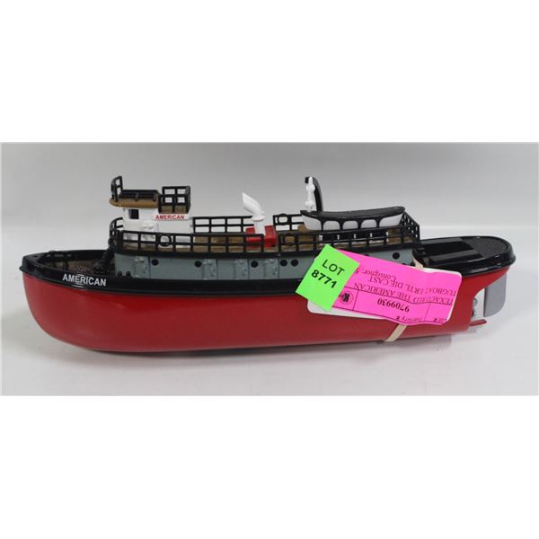 TEXACO RED THE AMERICAN TUGBOAT, ERTL DIE CAST