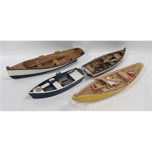 LOT OF VINTAGE COLLECTORS MODEL BOATS