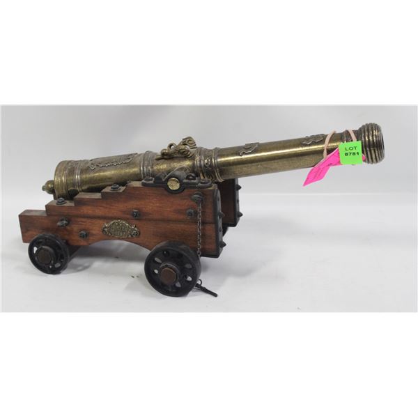 VINTAGE ELTIGRE 1797 BRASS CANNON REPLICA 70CM