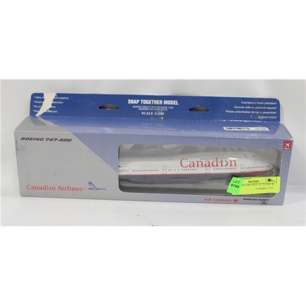 CANADIAN AIRLINES 747 PLANE W BOX