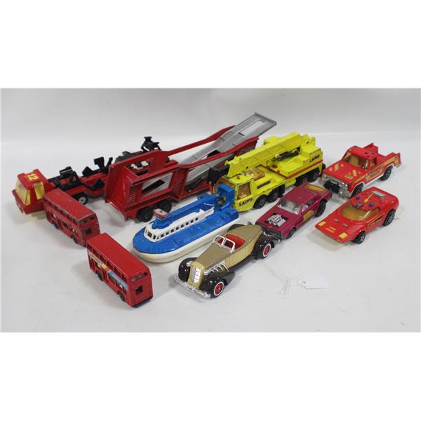 VINTAGE MATCHBOX DIECASTS FLAT OF ASSORTED