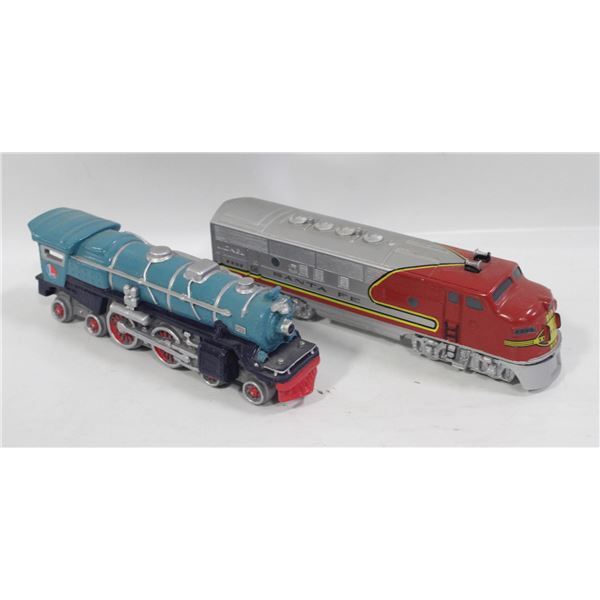 LOT OF 2 VINTAGE AVON TRAINS
