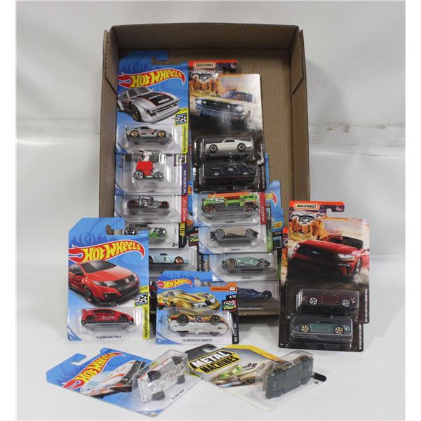 FLAT OF HOTWHEELS/MATCHBOX ASSORTMENT